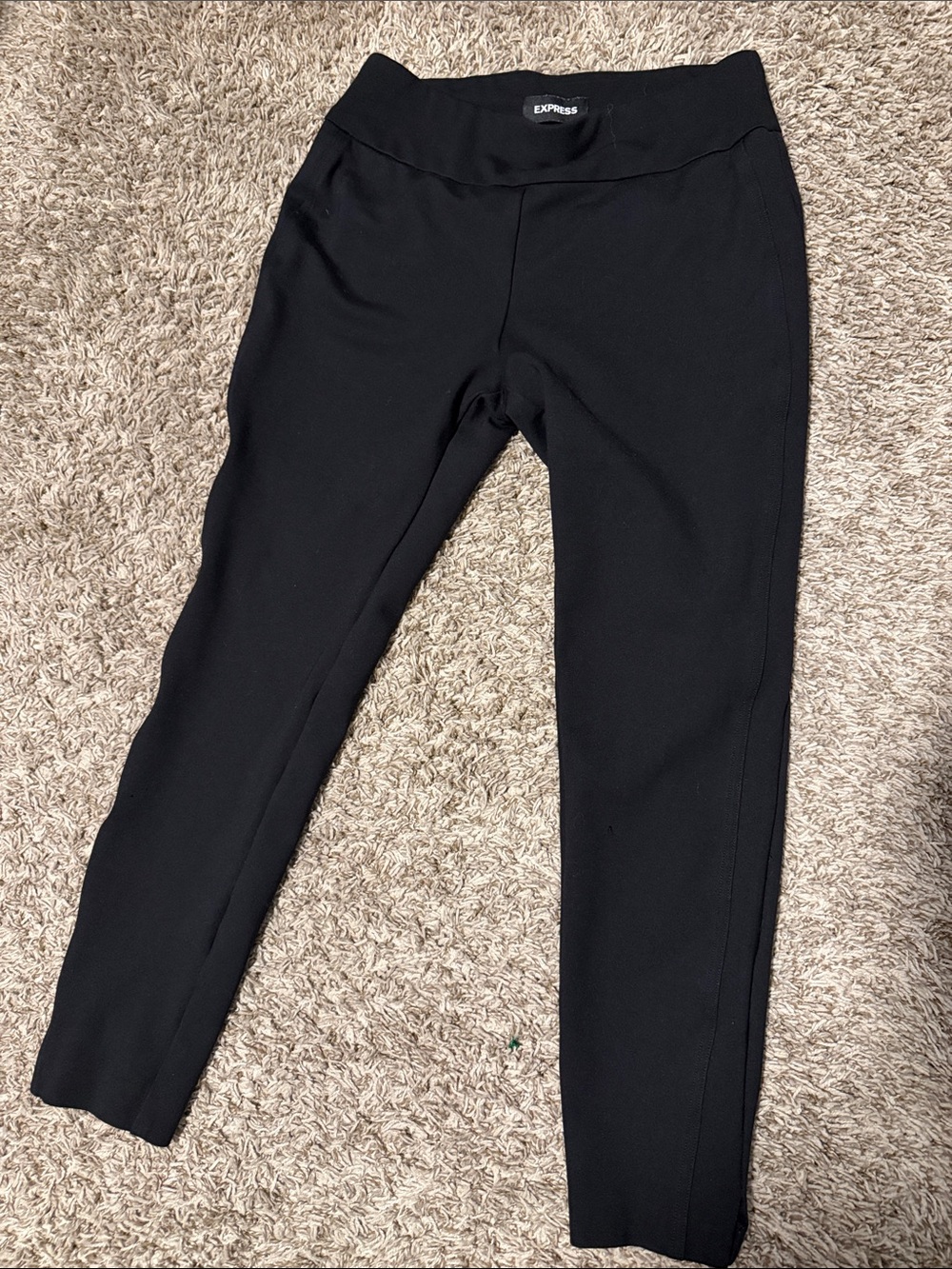 Express Women's Black Columnist Ankle Pull-On Slim Leg Pants